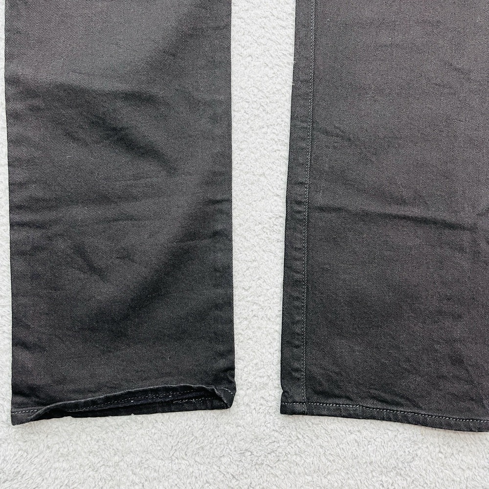 Levi's 501 Button Fly Jeans Mens 36x33 Black Straight Leg Classic Normcore‎ - Picture 9 of 12